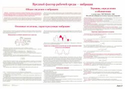 Плакат: Вредные факторы рабочей среды - вибрация (лист 13)