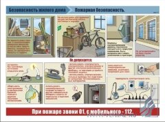 Комплект плакатов "Безопасность жилого дома" А3, 3 листа