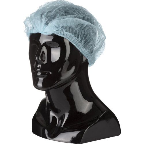 Шапочка-берет Шарлотта одноразовая 100 шт. (голубая)