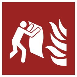 Знак F016 Огнезащитное покрывало