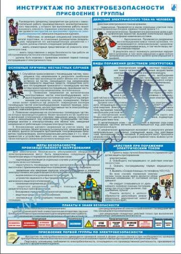 Комплект плакатов "Комплект обязательных инструктажей для офиса" А3, 3 листа