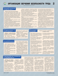 Комплект плакатов "Организация обучения безопасности труда" А2, 3 листа