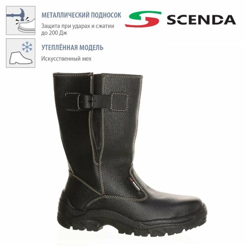 Сапоги кожаные  ПУ/ТПУ с МП