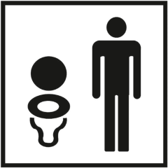Знак PP16 Мужской туалет