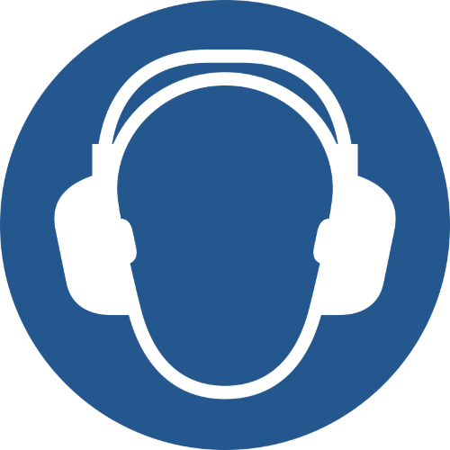 Знак M003 Защитить органы слуха