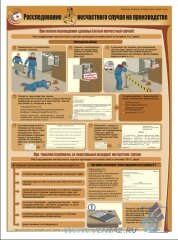Плакат: Расследование несчастного случая на производстве, 1 штука
