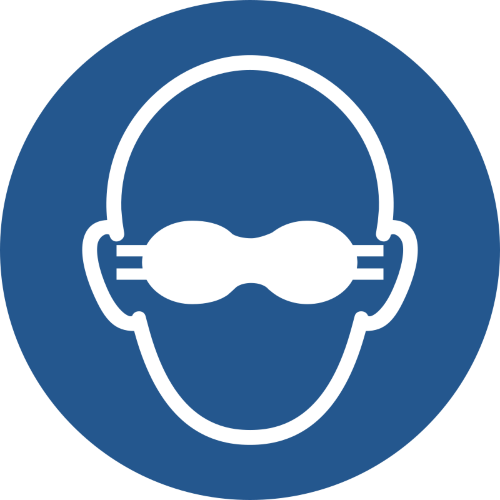 Знак M007 Носить непрозрачные защитные очки