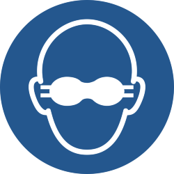 Знак M007 Носить непрозрачные защитные очки