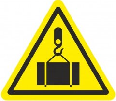 Знак W48 Осторожно, работает кран!