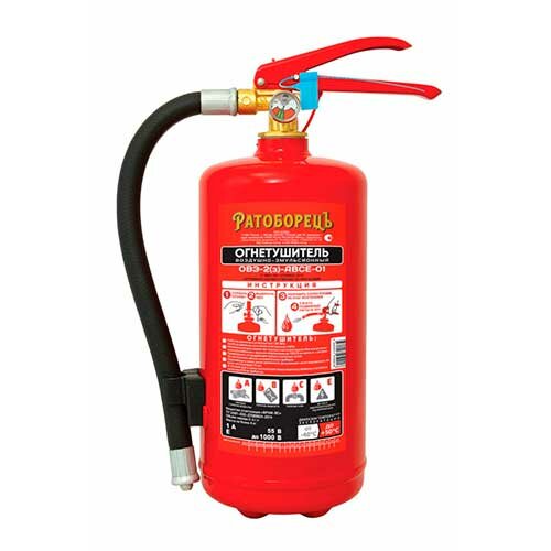 Огнетушитель автомобильный ОВЭ-2(з)-АВCЕ-01 (Ратоборец)