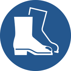 Знак M008 Носить защитную обувь