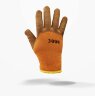 Перчатки рабочие обливные утепленные акриловые оранжевые с коричневым