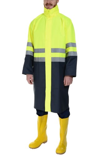 Плащ "Альбатрос Плюс" влагозащитный лимонный с темно-синим