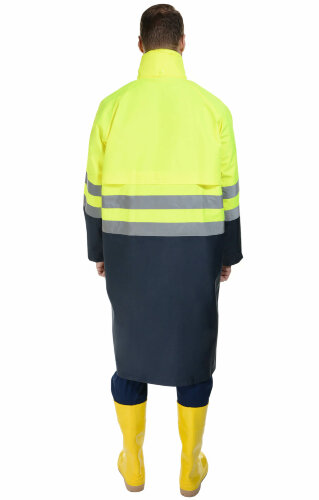 Плащ "Альбатрос Плюс" влагозащитный лимонный с темно-синим