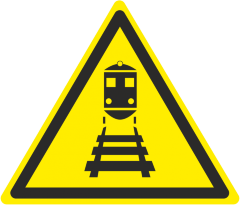 Знак W50 Берегись поезда