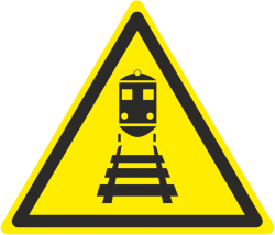 Знак W50 Берегись поезда