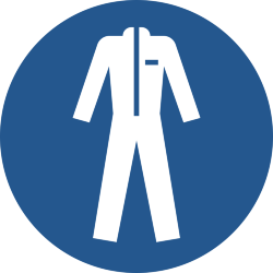 Знак M010 Носить защитную одежду