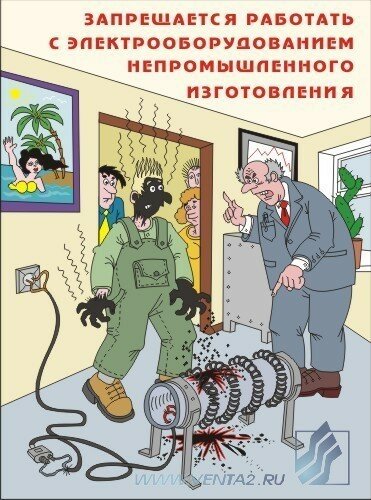 Комплект плакатов: Основы электробезопасности, 8 штук