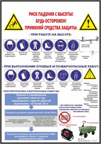 Стенд безопасности выполнения работ №1