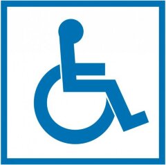 Знак D04-1 Доступность для инвалидов в креслах-колясках