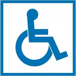 Знак D04-1 Доступность для инвалидов в креслах-колясках