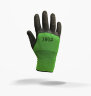 Перчатки нейлоновые рабочие зеленые с латексным покрытием 3/4