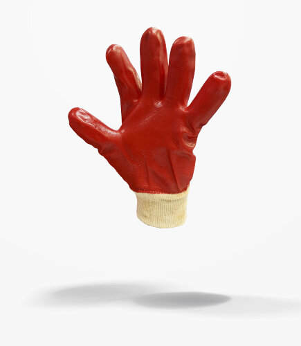 Перчатки рабочие маслобензостойкие красные