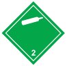 Знак Невоспламеняющиеся нетоксичные газы класс 2.2
