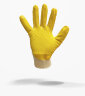 Перчатки рабочие нитриловые маслобензостойкие 3/4 облив желтые