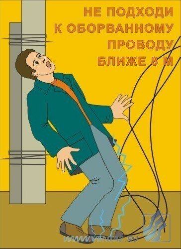 Комплект плакатов: Электробезопасность, 10 штук