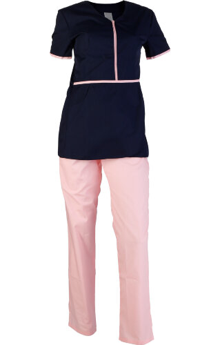 Костюм Сакура темно-синий с розовым