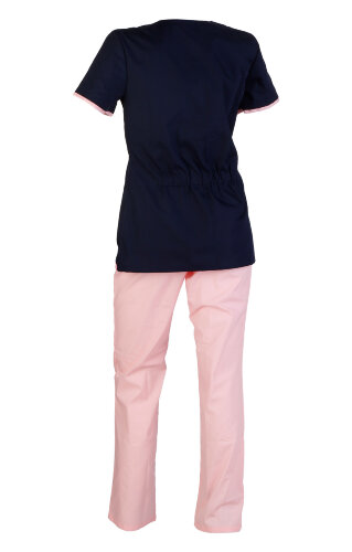 Костюм Сакура темно-синий с розовым