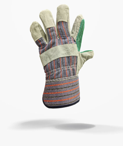 Перчатки-краги рабочие спилковые усиленные комбинированные