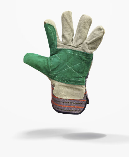 Перчатки-краги рабочие спилковые усиленные комбинированные