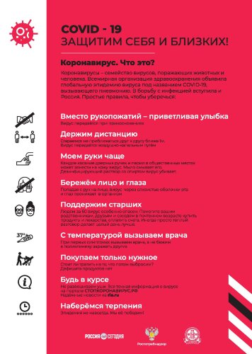 Плакат Защитим себя и близких