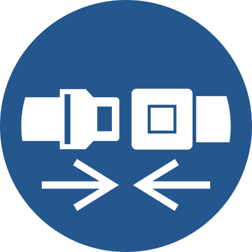 Знак M020 Носить (застегнуть) ремень безопасности