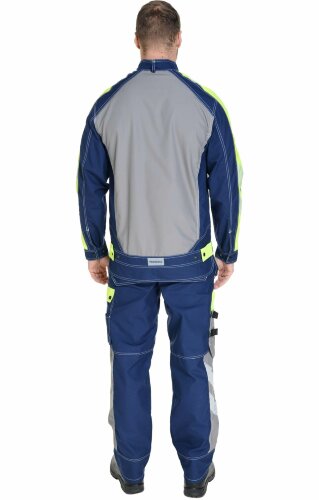 Костюм "Прогресс" темно-синий с серым лимон