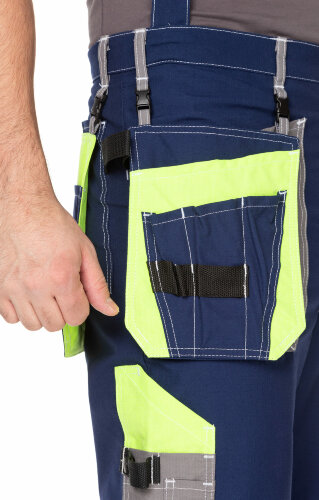 Костюм "Прогресс" темно-синий с серым лимон