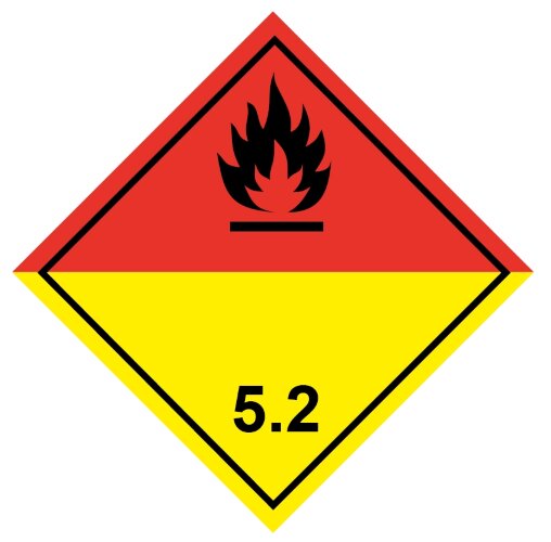Знак Органические пероксиды класс 5.2