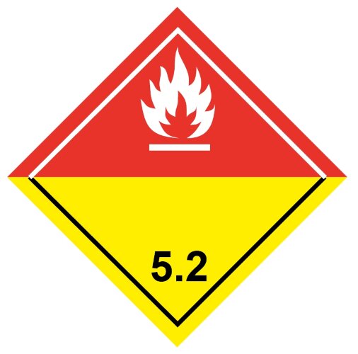 Знак Органические пероксиды класс 5.2