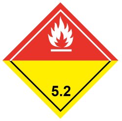 Знак Органические пероксиды класс 5.2
