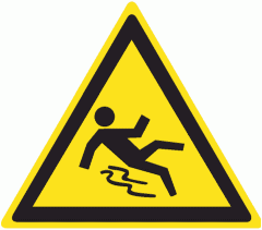 Знак W28 Осторожно. Скользко