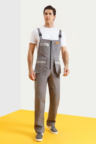 Полукомбинезон "Профессионал-2" темно-серый со светло-серым