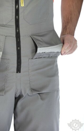 Полукомбинезон "Профессионал-2" темно-серый со светло-серым