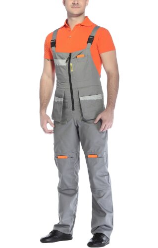 Полукомбинезон "Профессионал-2" темно-серый со светло-серым