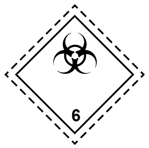 Знак Инфекционные вещества класс 6.2