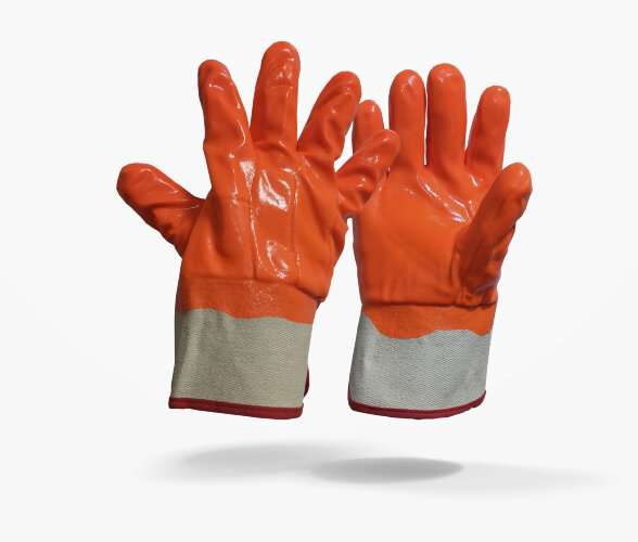 Перчатки рабочие морозостойкие крага, твердая манжета