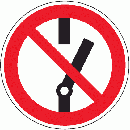 Знак P10 Не включать!