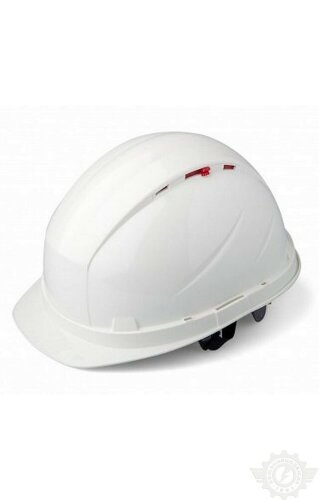 Каска строительная "Биот" с храповым механизмом белая