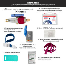 Комплекс для обучения оказанию первой помощи пострадавшим